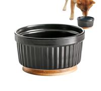 Heated Pet Bowl, Cat Food Bowls, Cat Dishes and Bowls, Winter Pet Feeding Dish with Heating, 4.72x2.56 inches Heated Ceramic Dog Feeder for Cold Weather, White, Pink and Black