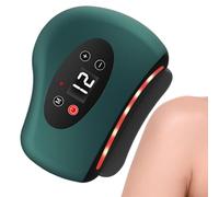 Heated Red Light Foot Massager | ABS, 9,5 x 8 x 2,5 cm, 80 g | 12 modes de vibration, Constant 42 °C | Electric Fascial Tool for Deep Muscle Recovery (Foot, Leg, Arm, Back, Face)