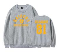 Heated Rivalry 81 Merch Crew Sweatshirt TV Show Winter Y2K Casual Unisexe Streewear Fashion Pullover Top, gris, XL