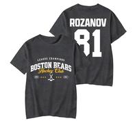 Heated Rivalry Merch T-Shirt Hollander 24 Rozanov 81 Imprimé Hommes Femmes Coton Mode Manches Courtes Unisexe Hip-hop Oversized Streetwear Rétro Coupe Ample Haut