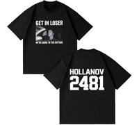 Heated Rivalry T-Shirt Get in Loser We're Going to The Cottage Shane Hollander Ilya Rozanov T-Shirts Homme/Femme Coton Décontracté Tee-Black||x_l