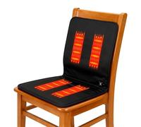 Heated Seat Pad, Portable Heating Cushion, 15 Inches Soft Waterproof Pad with Adjustable Temperature, Polyester Outdoor Accessory with Secure Straps, Car Office Camping Fishing Picnic Travel Comfort