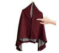 Heated Shawl - 3 Gears Electric Thermal Blanket, Women's Heated Shawl with Zipper | USB Portable Electric Warm Blanket, 3 Heating Levels | Wearable for Camping, Office, Outdoor Travel, Home, Bedroom,