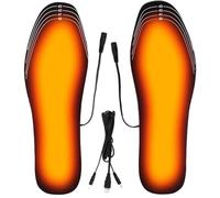 Heated Shoe Insoles - 2 Levels Washable Cuttable Breathable, Foot Warmer Insoles with Adjustable Heat, Shoes Comfort Accessory, Sports Offices Outdoor Work Cold Weather for Men Women