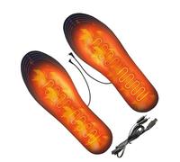 Heated Shoe Insoles - Thermal Inserts for Cold Protection | USB Powered Warming Pads with Adjustable Heat Levels, Soft Foot Cushions, Winter Comfort Accessories for Outdoor Hiking Camping Work Use