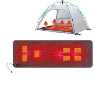 Heated Sleeping Bag Pad Liner with 5V USB - Ultra-Light 7-Zone Thermal | 7 Heating Zones with Alloy Fiber Wire Technology, 3 Adjustable Heat Levels (38°C-55°C / 100.4°F-131°F), Expanded 75.59" x