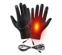 Heated Touchscreen Mittens - Waterproof Wind Resistant Thermal Gloves Electric Warm Technology, Adjustable Three Level Heating | Comfortable Winter Hand Insulation Solution For Hiking Working Studying