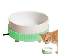 Heated Water Bowl for Dogs, USB Rechargeable Pet Dish, Quiet Warm Water Dispenser, Constant Temperature Heating Plate, Anti-Slip Base Design, Perfect for Kitten, Puppy, Small Pets, 2.76x5.31x5.5.31in