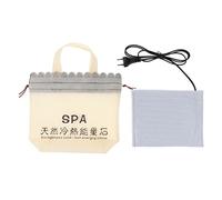 Heater Sac Chauffe-Pierres Électrique, Chauffe-Pierres Portable à Chaleur Sèche sans Eau, Sac de Thermothérapie, Appareil de Chauffage pour Spa, Maison et Salon, Prise EU Incluse