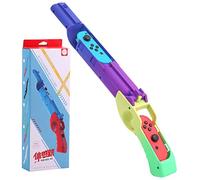HEATFUN Manette de jeu compatible avec Nintendo Switch Games Wolfenstein 2 : The New Colossus, Big Buck Hunter Arcade - Switch et autres jeux - Violet jaune (lot de 1)
