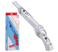 HEATFUN Manette de jeu compatible avec Nintendo Switch Games Wolfenstein 2 : The New Colossus, Big Buck Hunter Arcade - Switch et autres jeux - Blanc (lot de 1)