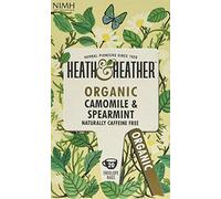 Heath & Heather Lot de 6 sachets de thé bio à la camomille et à la menthe verte