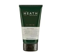 Heath Oil Control Nettoyant visage pour homme - Nettoyant exfoliant avancé pour un usage quotidien - Sable noir volcanique et poudre de charbon de bambou - Fabriqué en Angleterre - 150 ml
