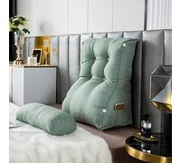 HEATHE Coussin de Lecture Compensé,Oreiller de Lecture Triangulaire,Tête De Lit Coussin Soutien Lombaire,Oreiller de Soutien Lombaire pour la Lecture ou Le Travail au lit