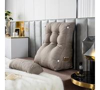 HEATHE Coussin de Lecture Compensé,Oreiller de Lecture Triangulaire,Tête De Lit Coussin Soutien Lombaire,Oreiller de Soutien Lombaire pour la Lecture ou Le Travail au lit