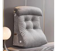 HEATHE Triangle Coussins lombaires Coussin de lit en Forme de cale Confort Oreiller de Lecture,Coussin Cale Dos Rembourré pour Bureau,pour Le Soutien lombairede Soutien de la Nuque