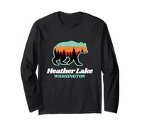 Heather Lake Falls Ours d'été de pêche à Washington Manche Longue