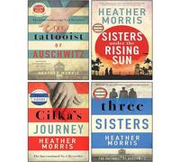 Heather Morris Collection Lot de 4 livres (Sisters under the Rising Sun [Couverture rigide], The Tattooist of Auschwitz, Cilka's Journey, Three Sisters)