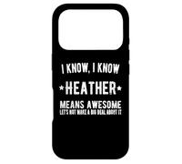 Heather Signifie « La Meilleure Heather de Tous Les Temps », C'est « géniale ». Coque pour iPhone 17 Pro