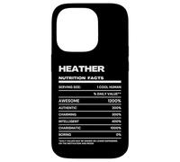Heather Valeur Nutritive Nom Drôle Coque pour iPhone 14 Pro