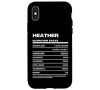 Heather Valeur Nutritive Nom Drôle Coque pour iPhone X/XS