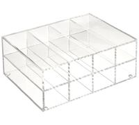 Heathrow Scientific HD23263B Casier horizontal pour microtubes 80 puits en acrylique 310 mm L x 236 mm l x 122 mm H