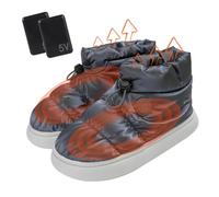 Heating Foot Warmer Shoes - Unisex Rechargeable Electric Insulated Shoes, Fast Design, Comfortable Soft Material, Durable Winter Footwear for Men and Women, Indoor Outdoor Use, Lightweight | Prac