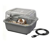 Heating Hamster Cage - Small Animals 2-Tier Warm, USB Heated Hamster, Warming House | Heated Pet Cage for Rodents | for Squirrel Gerbil Calming Playing Exercising Balcony Classroom Apartment Living