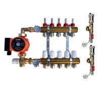 Heating-Install Kit de règles fixes pour chauffage au sol Répartiteur de circuit de chauffage 8 cercles Groupe de mélange Unité de régulation de température Distributeur de chauffage IBO Pompe de