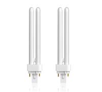 HeatingLux 26W G24d-3 Bombillas PLC Tubo, 2 Pins Luz 3000K Blanco Cálido CFL Lampa, 1600LM, Fluorescentes de Bajo Consumo, Non réglable, Pack de 2