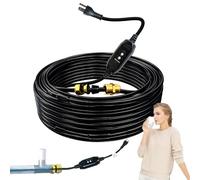 HEATIT Câble interne auto-régulant de traçage de la chaleur pour une eau potable sûre certifié NSF/ANSI/CAN 61 dans le tuyau, bande thermique pré-assemblée, protection contre le gel, 120 V, 37,6 m