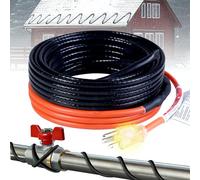 HEATIT JHSF1-CT Câble chauffant pour tuyaux enfouis, systèmes d'eaux usées, pompes de puisard, dégivrage de toit, autorégulation 120 V, fluoropolymère, résistant à la corrosion, protection contre le