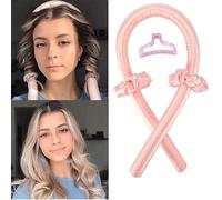 Heatless Curls Ribbbon, Hair Curler No Heat Foam Heatless Curler Lazy Curler Set Silk Lot de rouleaux d'éponge à cheveux Soft Headband Wave pour cheveux DIY Hair Styling Kit Sleep Styler pour femmes