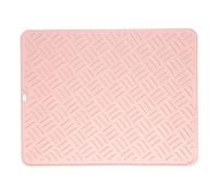 HeatResistant Mat Fireproof Silicone Mats for Kitchen Counter Nonslip and Water Proof Silicone Drying Trivets for Hot pots and Pans (rose)