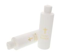 HEATSHAKING 1 Jeu Bouteilles Rechargeables Eau Bénite De Design Croix Élégant pour Pâques Cérémonies Religieuses Décorations Sacrées pour Baptême Mariage 2 Pièces