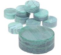 HEATSHAKING 10 Pièces de Points D'incrustation en Coquille D'ormeau Verte pour Touche de Mandoline, Décoration Professionnelle Ronde en Plastique, Accessoire pour Instruments à Cordes