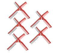 HEATSHAKING 10 Pièces Peigne Pliant de Voyage Plastique Démêloir Portable pour Cheveux Lisses et Bouclés Outil de Coiffure Pliable pour Salon Maison et Utilisation Quotidienne