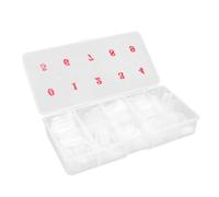 HEATSHAKING 1000 pièces Faux Ongles Ultra-fins Transparents Capsules Manucure Résistantes et Faciles à Décorer pour Femmes et Salons Kit DIY Extensions sans Traces