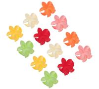 HEATSHAKING 12pcs Pinces à Cheveux Fleur en Plastique pour Fête Estivale Griffes à Cheveux Faciles à Utiliser Dîners et Banquets Fleuri Élégant