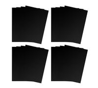 HEATSHAKING 16pcs Caoutchouc Magnétique Noir Pvc Découpable et Amovible pour Porte de Garage Bricolage Création de Faux Panneaux de Fenêtre