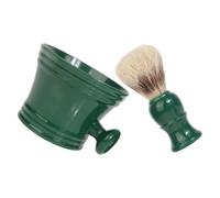 HEATSHAKING 1ensemble Kit de Rasage Complet avec Bol à Savon et Brosse pour Barbe Outil de Toilettage Masculin Portable pour Domicile et Voyage Mousse de Rasage Confortable et Entretien