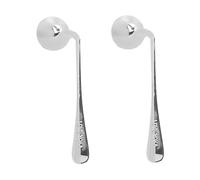 HEATSHAKING 2 pièces Cuillère Tremblement Ergonomique Portable pour Personnes Âgées Ustensiles Adaptatifs Compacts Sécurisée pour Arthrite et Handicap Main Droite