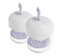 HEATSHAKING 2 Pièces Distributeur de Mousse pour Visage Créateur de Mousse Nettoyante Portable de Cœur Transparent pour Routine de Nettoyage
