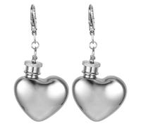 HEATSHAKING 2 Pièces Flasque Mini Coeur Acier Inoxydable Porte Lot de Flasques Étanches pour Camping Voyage Accessoire pour Hommes Femmes