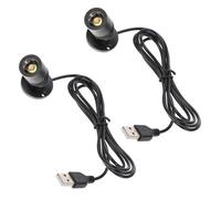 HEATSHAKING 2 pièces Spot LED USB Petite sans Perçage Lumière Chaude pour Vitrine Bijoux Éclairage Intérieur Compact et Facile à Installer Lot