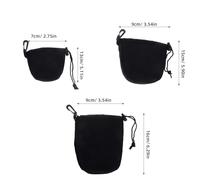 HEATSHAKING 3 pièces Housse Étanche pour Objectif Appareil Photo Néoprène Lot de Pochettes à Cordon Protection Sable et Chocs Étui Souple pour Rangement Lentilles DSLR