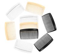 HEATSHAKING 36 pièces Peignes Latéraux Multi-dents pour Femmes Accessoires Cheveux Décoratifs pour DIY Clips Peigne Français Assortiment Blanc Noir et Transparent Café