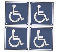 HEATSHAKING 4 feuilles Autocollants Adhésifs Résistants Handicap Fauteuil Roulant Étanches Antirayures pour Voiture Bureau