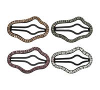 HEATSHAKING 4 Pièces Petites Pinces à Cheveux de Nuage avec Pierres Brillantes, Accessoires pour Cheveux pour Filles et Femmes, Clip Pratique Qui Ne Tombe Pas Facilement, pour Banquets
