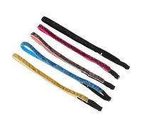 HEATSHAKING 5 Pièces Bandeaux Élastiques Brillants pour Filles, en Tissu Fin Antidérapant, pour Activités Sportives et Événements Sportifs